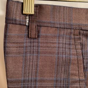 Men Italian Plaid Dress Shorts